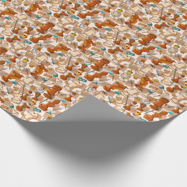 Chess battle wrapping paper (Corner)