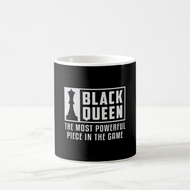 Chess Black Queen Chess Board Checkmate Board Gift Coffee Mug (Center)