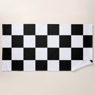 chess board beach towel