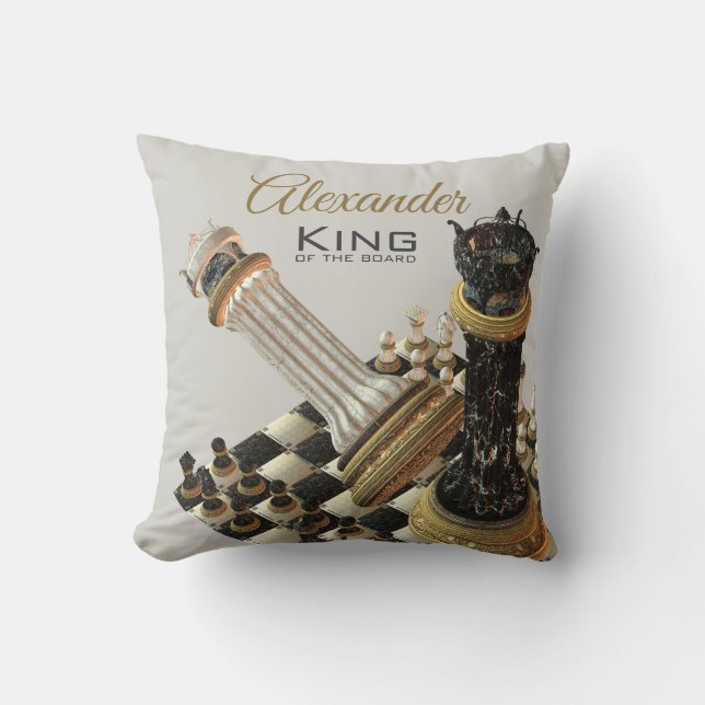 Chess Board Chess Champion Cushion (Front)