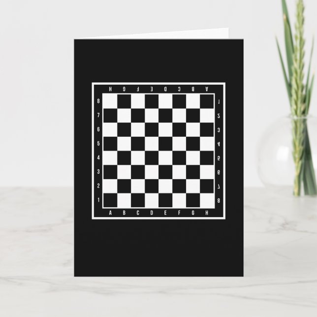 Chess Board Chess Chess Game Player Card (Front)