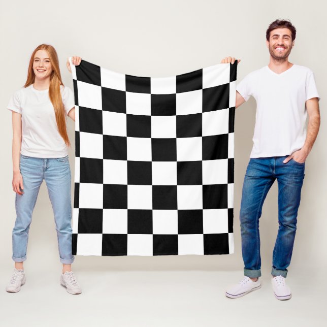 chess board fleece blanket (In Situ)