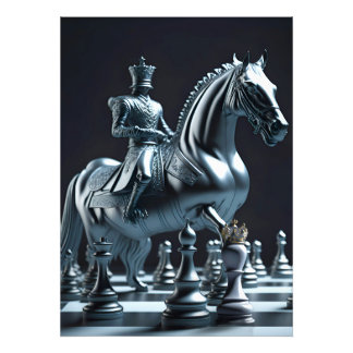 Chess board game background photo print