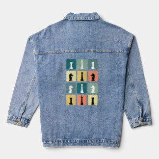 Chess Board Game Chess Set  Chess Player  Denim Jacket