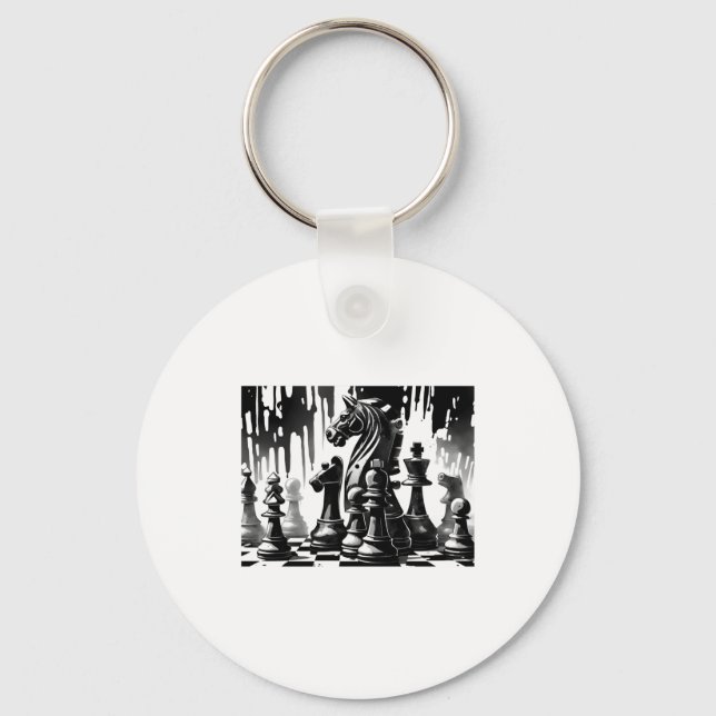 Chess Board  Key Ring (Front)