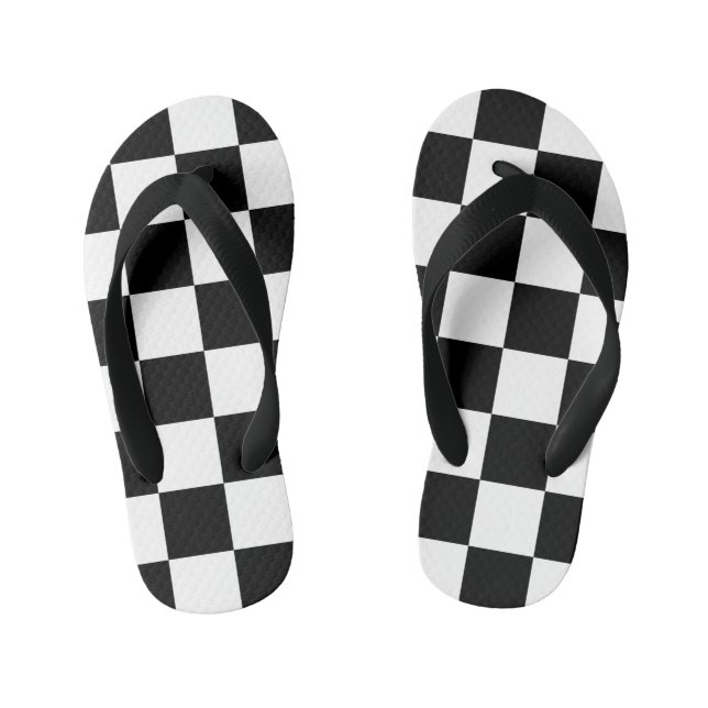 chess board kid's jandals (Footbed)