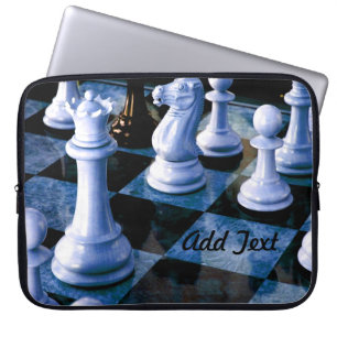 Chess Board King Customise Personalise Laptop Sleeve
