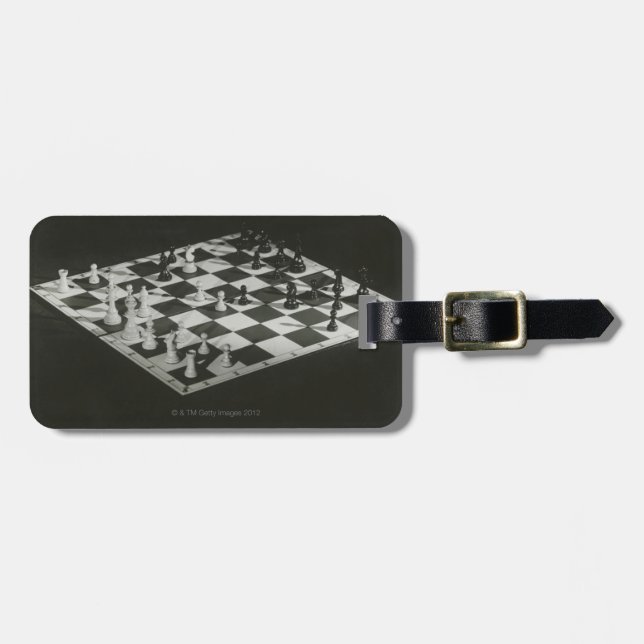 Chess Board Luggage Tag (Front Horizontal)