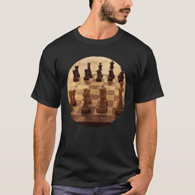 Chess Board Macro T-Shirt (Front)