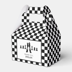 Chess Board & Pieces Game Night Any Age Birthday Favour Box