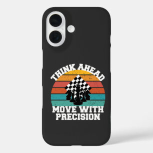 Chess Board Pieces Strategy Precision Mind Game iPhone 16 Case