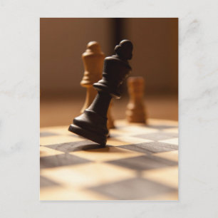 Chess board postcard
