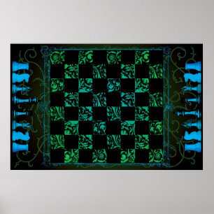 Chess Board Poster I