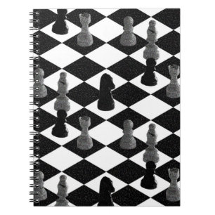 Chess Board Spiral Notebook
