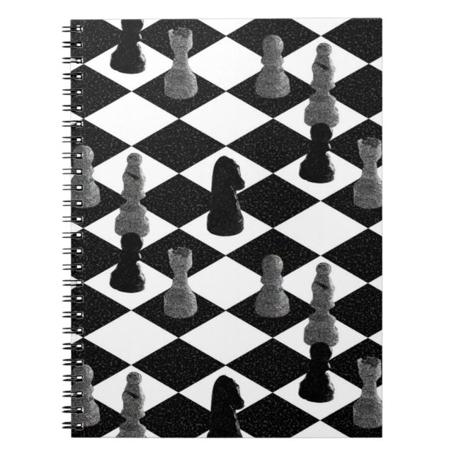 Chess Board Spiral Notebook (Front)