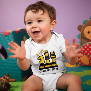 Chess Board Style Baby Bodysuit