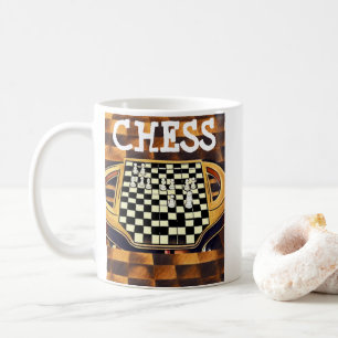  CHESS BOARD STYLE COFFEE MUG