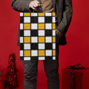 Chess Board Style Medium Gift Bag