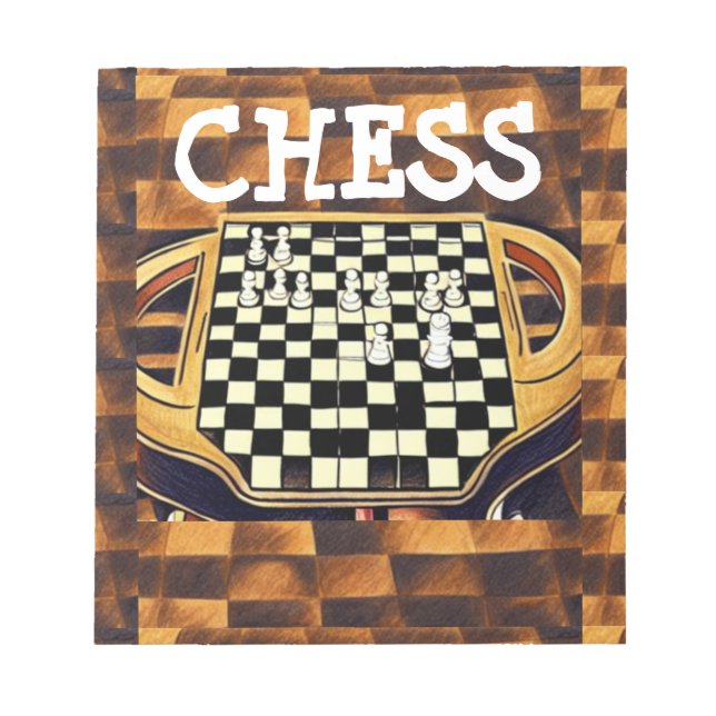  CHESS BOARD STYLE NOTEPAD (Front)
