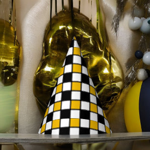 Chess Board Style  Party Hat