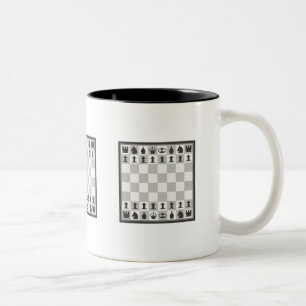 Chess board Two-Tone coffee mug