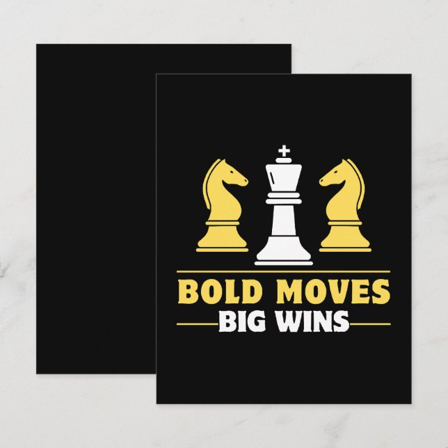 Chess - Bold moves, big wins Enclosure Card (Front/Back)