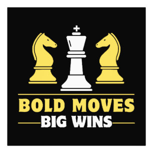 Chess - Bold moves, big wins Photo Print