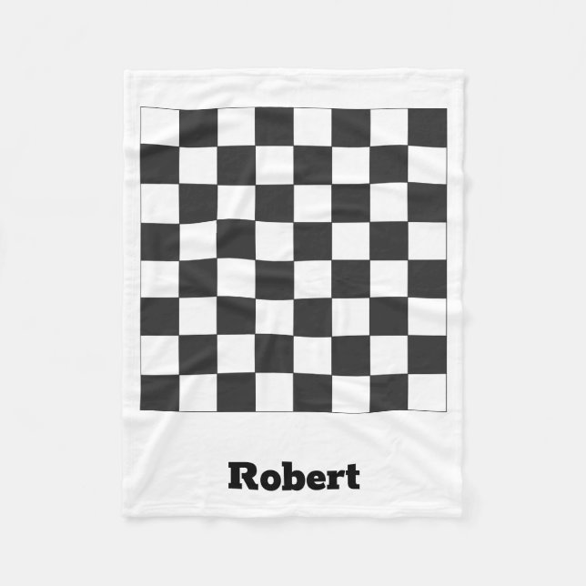 Chess box Fleece Blanket (Front)
