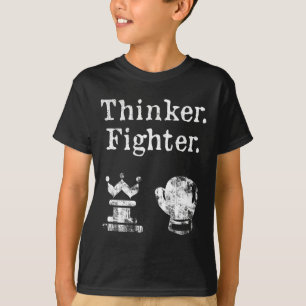 Chess Boxer Thinker Fighter Boxing Chess Lover Gif T-Shirt
