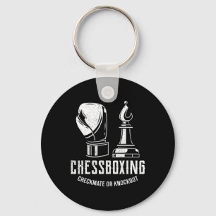 Chess Boxing I Chess Player Boxer  Key Ring