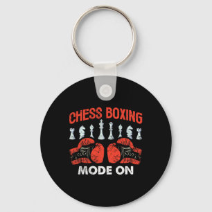 Chess Boxing Mode On Chess Pieces Gloves Key Ring