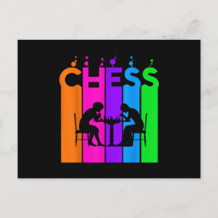 Chess Bubble Hobby And Sport Gift Idea Announcement Postcard