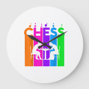 Chess Bubble Hobby And Sport Gift Idea Large Clock