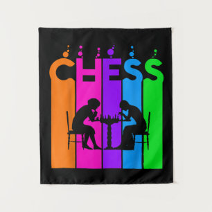 Chess Bubble Hobby And Sport Gift Idea Tapestry