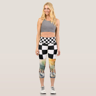 Chess Capri Leggings
