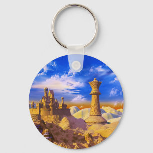 Chess Castle Key Ring