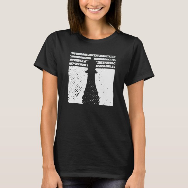 Chess Checkers Figure Chess Game Checkmate Chess P T-Shirt (Front)