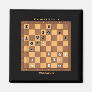Chess Checkmate, Just Play Chess Quotes Graphic De Magnet