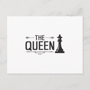 Chess Chess Board Checkmate Queen Board Gift Idea Postcard