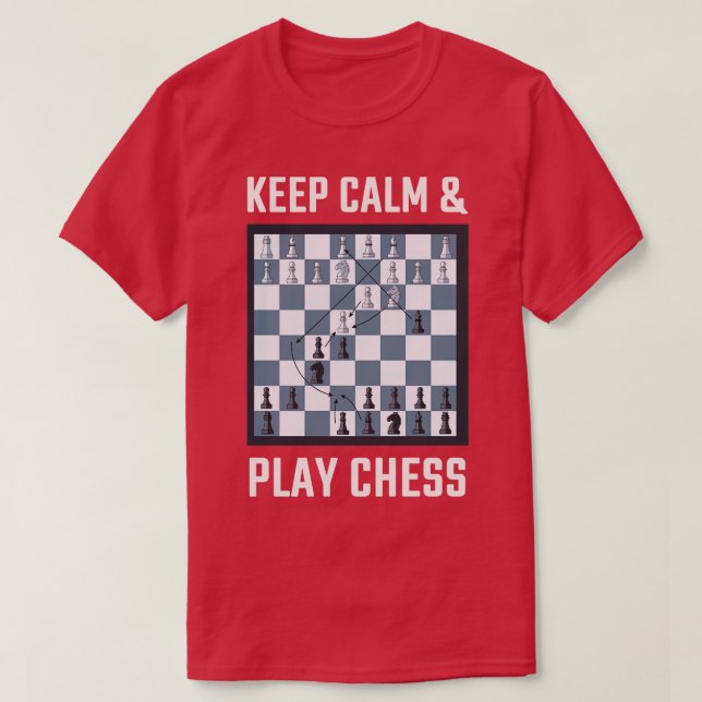 Chess Chess Board Chess Player T-Shirt (Design Front)