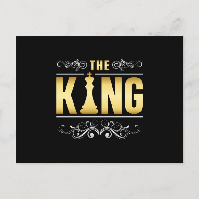 Chess Chess Board King Checkmate Board Game Gift Postcard (Front)