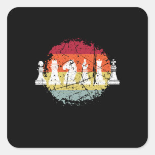Chess Chess Game Chess Pieces Square Sticker
