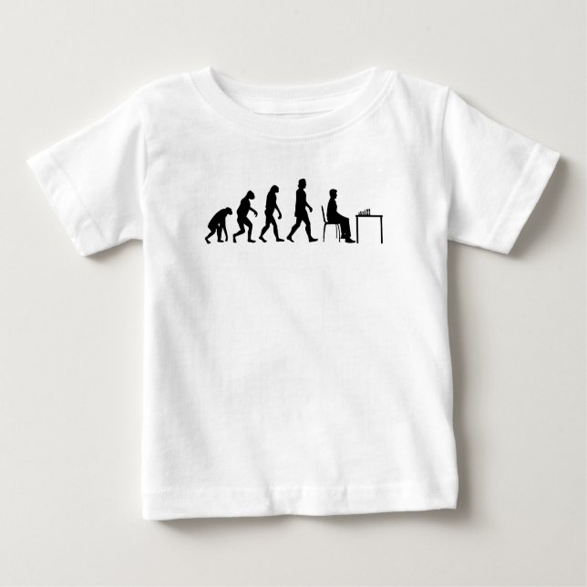 Chess - Chess Player Evolution Baby T-Shirt (Front)