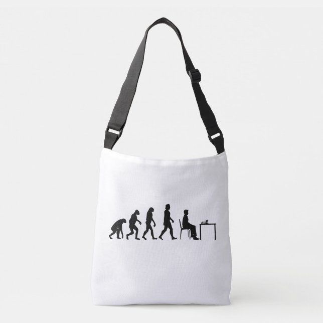 Chess - Chess Player Evolution Crossbody Bag (Front)