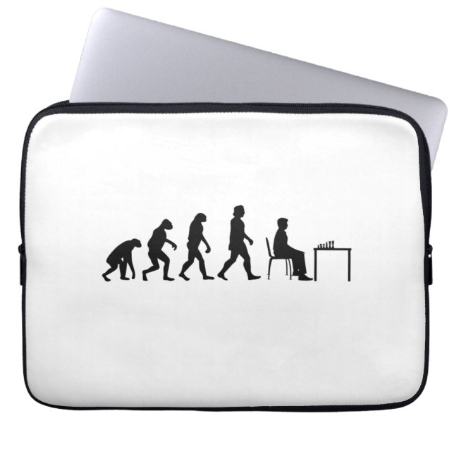 Chess - Chess Player Evolution Laptop Sleeve (Front)