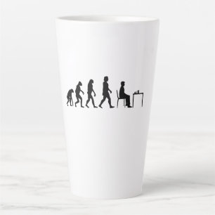 Chess - Chess Player Evolution Latte Mug