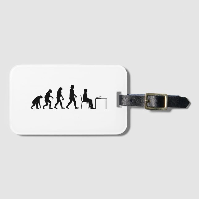 Chess - Chess Player Evolution Luggage Tag (Front Horizontal)