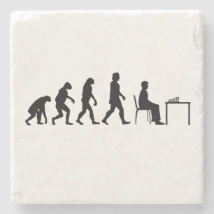 Chess - Chess Player Evolution Stone Coaster