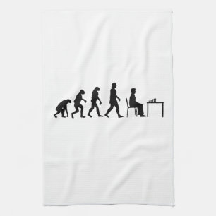 Chess - Chess Player Evolution Tea Towel