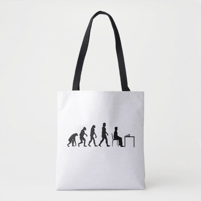 Chess - Chess Player Evolution Tote Bag (Front)